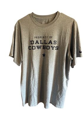Nike DriFit Dallas Cowboys Gray Short Sleeve Tee
